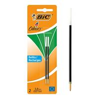 Bic vulling voor balpen 4 Colours Medium, blister met 2 stuks, groen - thumbnail