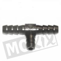 T-stuk benzine slang 8 mm. zwart - thumbnail