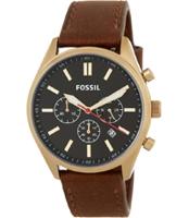 Horlogeband Fossil BQ2074 Leder Bruin 22mm - thumbnail