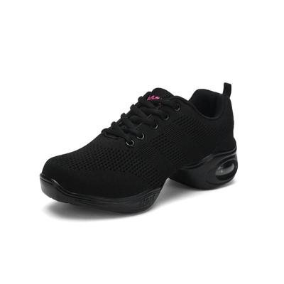 Zachte bodem mesh ademend moderne dansschoenen heightening schoenen voor vrouwen schoenmaat: 37 (876 zwart)