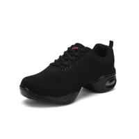 Zachte bodem mesh ademend moderne dansschoenen heightening schoenen voor vrouwen schoenmaat: 37 (876 zwart) - thumbnail