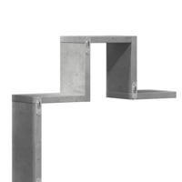 Wandschap 104,5x10x43 cm bewerkt hout betongrijs - thumbnail