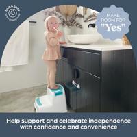 Opstapje - DREAMBABY - 2 UP - Antislip en gestructureerd - Tot 80 kg voor kinderen en volwassenen - Aqua - thumbnail