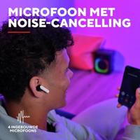 GXTrust 409 Oxxie Draadloze Oordopjes Bluetooth PS5 Switch PC Mobile, In Ear Wireless Earbuds Gaming Bluetooth en USB-C Ontvanger, Batterijduur 40 Uur, 4 ENC Noise Cancelling Microfoons, Wit - thumbnail