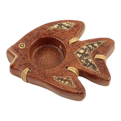 Waxinelichthouder Maanvis Terracotta Waxinelichthouder Maanvis Terracotta