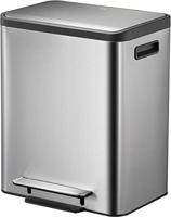 Pedaalemmer eko ecocasa recycler 15+15 liter rvs - thumbnail