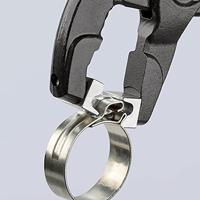 Knipex Slangklemtang Voor Klik-Klemmen | 250 mm Lengte | Anti-Slip | Kunststof Bekleed | Grijs Geatramenteerd - 85 51 250 C SB - thumbnail