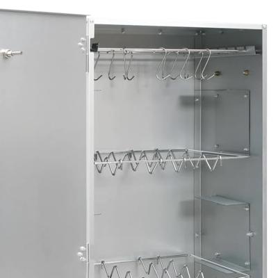 BBQ-rookoven met houtsnippers 44,5x29x110 cm staal BBQ-rookoven met houtsnippers 44,5x29x110 cm staal