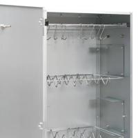 BBQ-rookoven met houtsnippers 44,5x29x110 cm staal - thumbnail