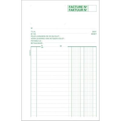 Exacompta factuurboek, ft 21 x 13,5 cm, tweetalig, dupli (50 x 2 vel)
