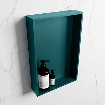 MONDIAZ EASY Nis 44,5x29,5cm in solid surface kleur Smag | Smag. 1 vak geschikt voor in- of opbouw MONDIAZ EASY Nis 44,5x29,5cm in solid surface kleur Smag | Smag. 1 vak geschikt voor in- of opbouw