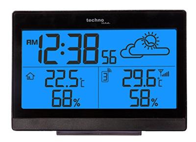Techno Line WS 9252 WS 9252 Draadloos weerstation Aantal sensoren max.: 3