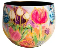 TS Collection bloempot dutch beauty metaal 21x17cm spring - thumbnail