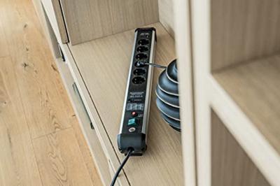 Brennenstuhl Premium-Protect-Line 60.000A stekkerdoos met overspanningsbeveiliging en Power Delivery USB 6-voudig - 1391010620 - thumbnail