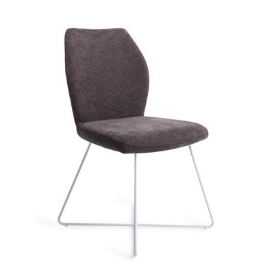 Jesper Home Eetkamerstoel 'Ikata' Cross White, kleur Almost Black