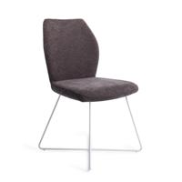 Jesper Home Eetkamerstoel 'Ikata' Cross White, kleur Almost Black - thumbnail