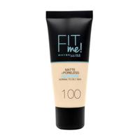 Maybelline - Fit Me Matte + Poreless Foundation - 100 Warm Ivory - thumbnail