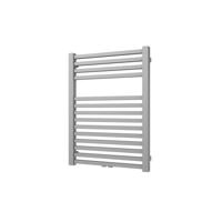 Plieger Designradiator Roma M 80,5 x 60 cm 458 Watt Middenaansluiting Pearl Grey - thumbnail