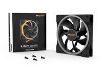 Be Quiet! light wings pwm rgb case fan (zwart, 140 x 140 x 25 mm) - thumbnail