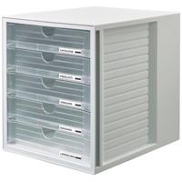 Han ladenblok Systembox met 5 gesloten laden, transparant - thumbnail