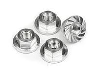 Serrated flange nut m4x10.8mm (4pcs) - thumbnail