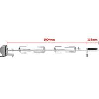VidaXL Bbq draaispit met motor staal 1000 mm - thumbnail