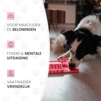 Eat Slow Live Longer Lick Mat Dimensions Rectangle Pink - thumbnail