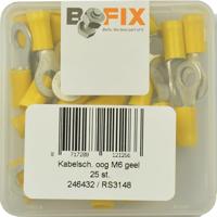 Bofix kabelschoen amp oog m6 geel (25st) - thumbnail