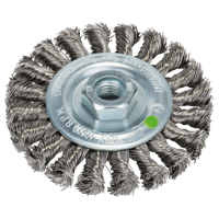 Bosch Accessories Schijfborstel voor haakse- en rechte schuurmachine - gevlochten draad, roestvrij, 100 mm 2609256509 1 stuk(s) - thumbnail