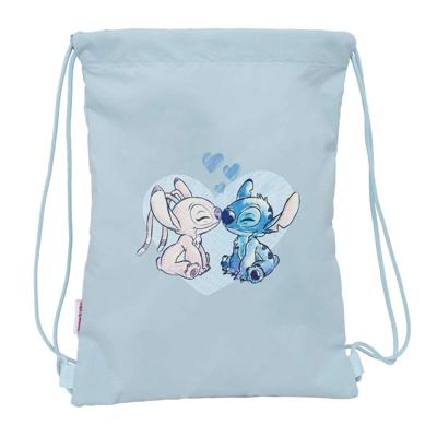 Rugtas met Koordjes Lilo & Stitch Blauw 26 x 34 x 1 cm