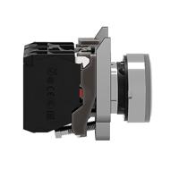 Schneider Electric XB4BW31B5 Harmony XB4BW31B5 Druktoets Bedieningsknop vlak 1 knop Wit Druk-ontgrendeling 1 stuk(s) - thumbnail