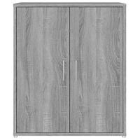 Schoenenkast 60x35x70 cm bewerkt hout grijs sonoma eikenkleurig - thumbnail