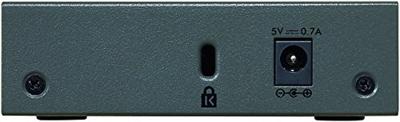 Netgear GS305-100PAS Unmanaged L2 Gigabit Ethernet (10/100/1000) zwarte netwerkschakelaar - netwerkschakelaar (onbeheerd, L2, Gigabit Ethernet (10/100/1000), wandmontage)