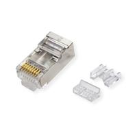ROLINE Modulaire plug afgeschermd Cat.6A (Class EA), voor massief/gevlochten draad, 10 st. - thumbnail