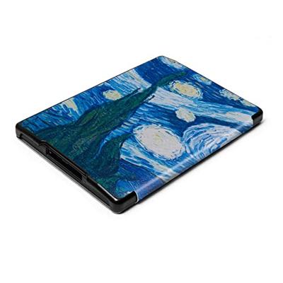 Lunso - Kobo Aura H2o edition 1 hoes (6.8 inch) - sleep cover - Van Gogh Sterrennacht