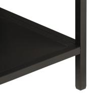 Kapstok 90x35x180 cm massief mangohout en ijzer - thumbnail