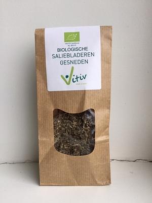 Vitiv Salieblad gesneden bio 25 Gram Vitiv Salieblad gesneden bio 25 Gram