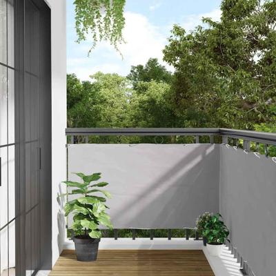 VidaXL Balkonscherm 400x75 cm pvc grijs