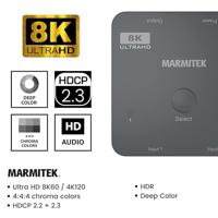 Connect 720 - HDMI switch 8K 60Hz - 4K 120Hz - HDMI 2.1 - 2 in / 1 uit - thumbnail