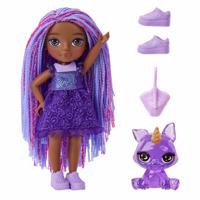 Rainbow High Littles - Pop van 15 cm + huisdier - Donkerpaars - Geschikt voor kinderen vanaf 4 jaar - thumbnail