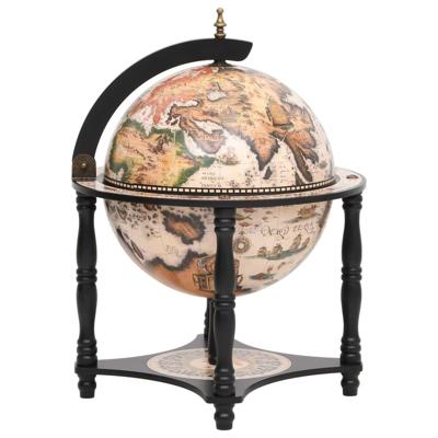 Globebar massief eucalyptushout zwart Globebar massief eucalyptushout zwart