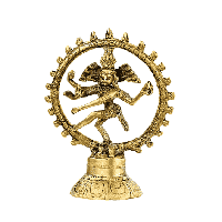Shiva Nataraja Messing (15 cm) - thumbnail