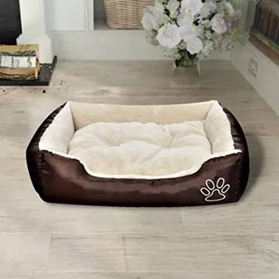 Hondenbed bruin en beige XXL Hondenbed bruin en beige XXL