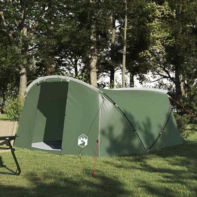 Tunneltent met dak met opslag Groen en Wit 318 x 275 x 140 cm