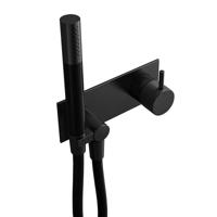 Inbouw Douchemengkraan Hotbath Cobber X Met Doucheslang en Handdouche Mat Zwart - thumbnail