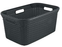 Curver wasmand style 45 liter antraciet - thumbnail
