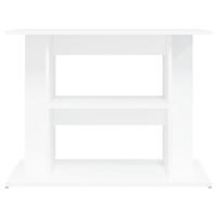 VidaXL Aquariumstandaard 80x35x60 cm bewerkt hout hoogglans wit - thumbnail