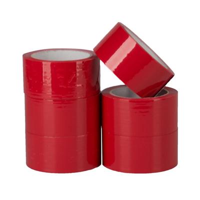 Pp acryl tape low noise 28 micron 50 mm x 66 meter rood | 6 stuks