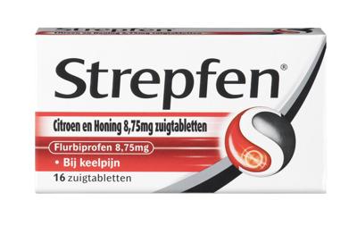 Strepfen Citroen & Honing 8.75mg Zuigtabletten Strepfen Citroen & Honing 8.75mg Zuigtabletten