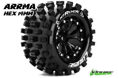 Louise MT-Rock Banden Set - 2.8" Velgen Chrome - Hex 14mm (electro 4x4: FR/RR)